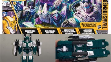 How to transform G2 universe cybertronian trooper Transformers Buzzworthy bumblebee legacy skullgrin