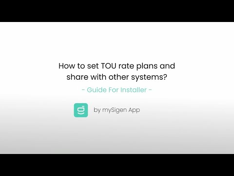 Setting time-of-use rate plans