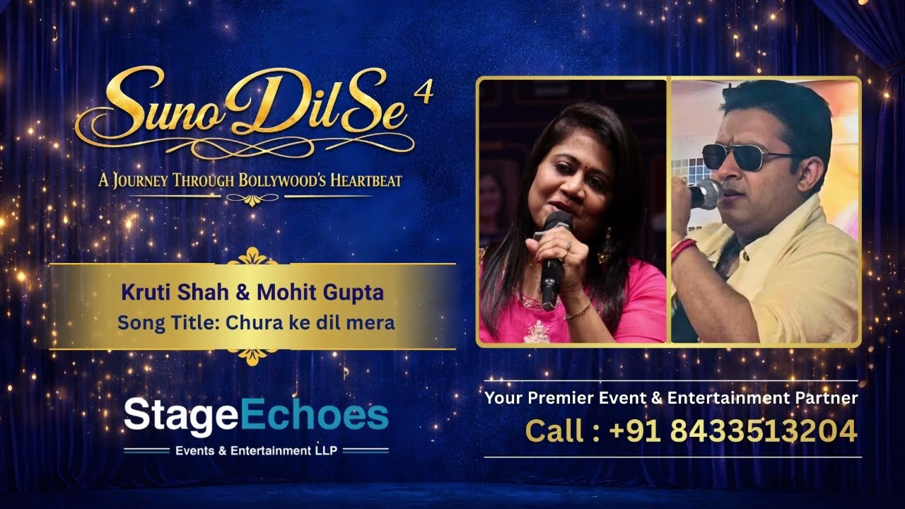 Chura Ke Dil Mera | Live Duet by Mohit Gupta & Kruti Shah | Suno Dil Se