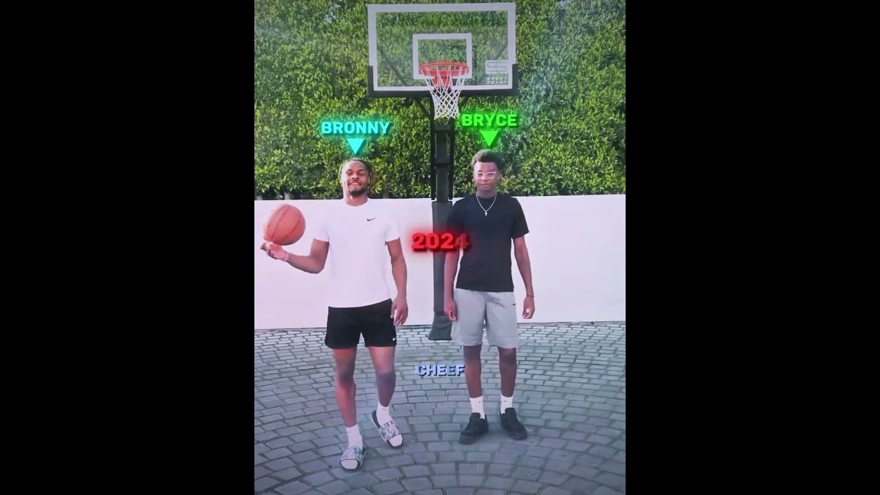 Bronny James And Bryce Height Basketball Lebronjames