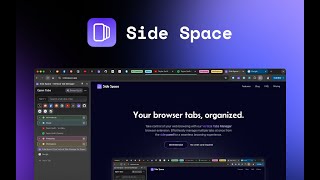 Side Space 1.0 | Your AI-powered Vertical Tabs Manager for Browsing