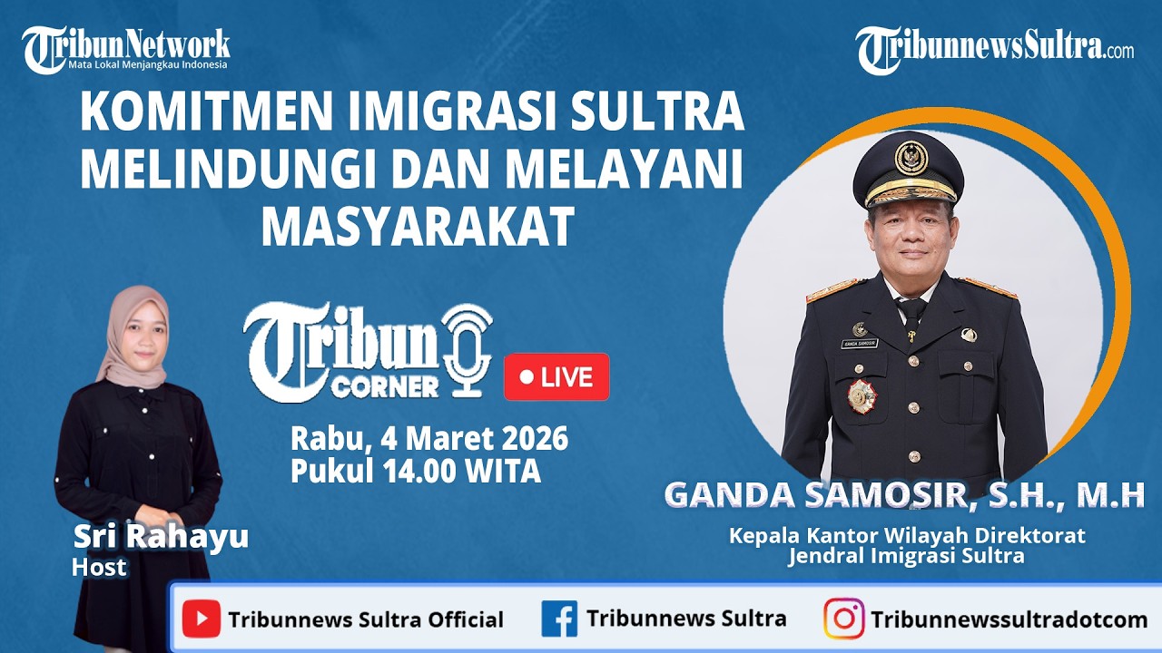 🔴Tribun Corner: Komitmen Imigrasi Sulawesi Tenggara Melindungi dan Melayani Masyarakat