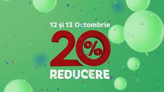 În zilele de 12 și 13 octombrie te așteptăm cu reduceri de 20% la Linella