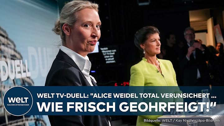 TV-DUELL: "Die Frau Weidel war ja dermaßen schlecht vorbereitet! Da hatte Wagenknecht einen Punkt"