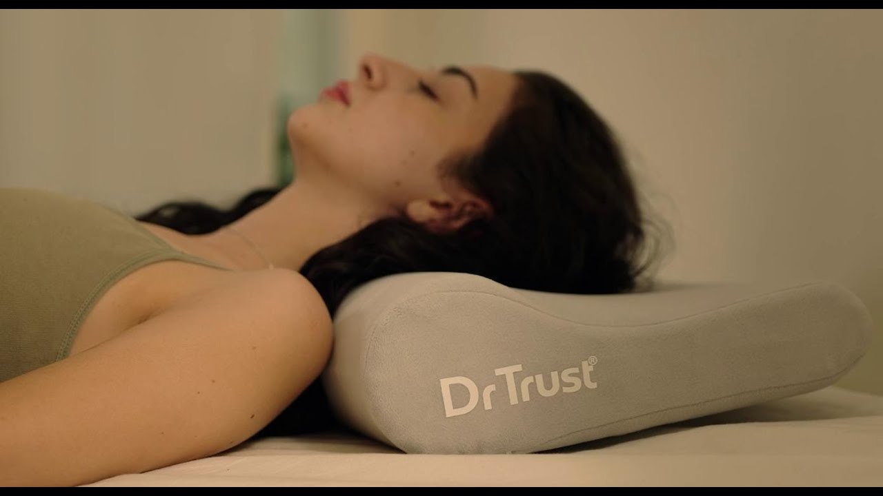 Ортопедическая подушка для шеи Dr Trust USA 392, стандартного размера, для облегчения боли в шее,...