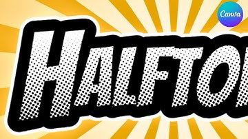 Easy Trick to Make Halftone Text Effect in Canva