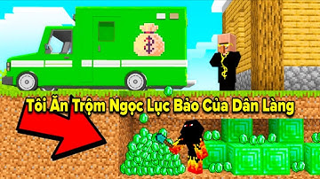 Tôi Dùng 12 Cách Ăn Trộm Ngọc Lục Bảo Từ Dân Làng Trong Minecraft!