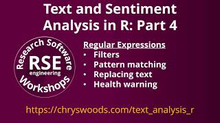 Text and Sentiment Analysis in R: Part 4