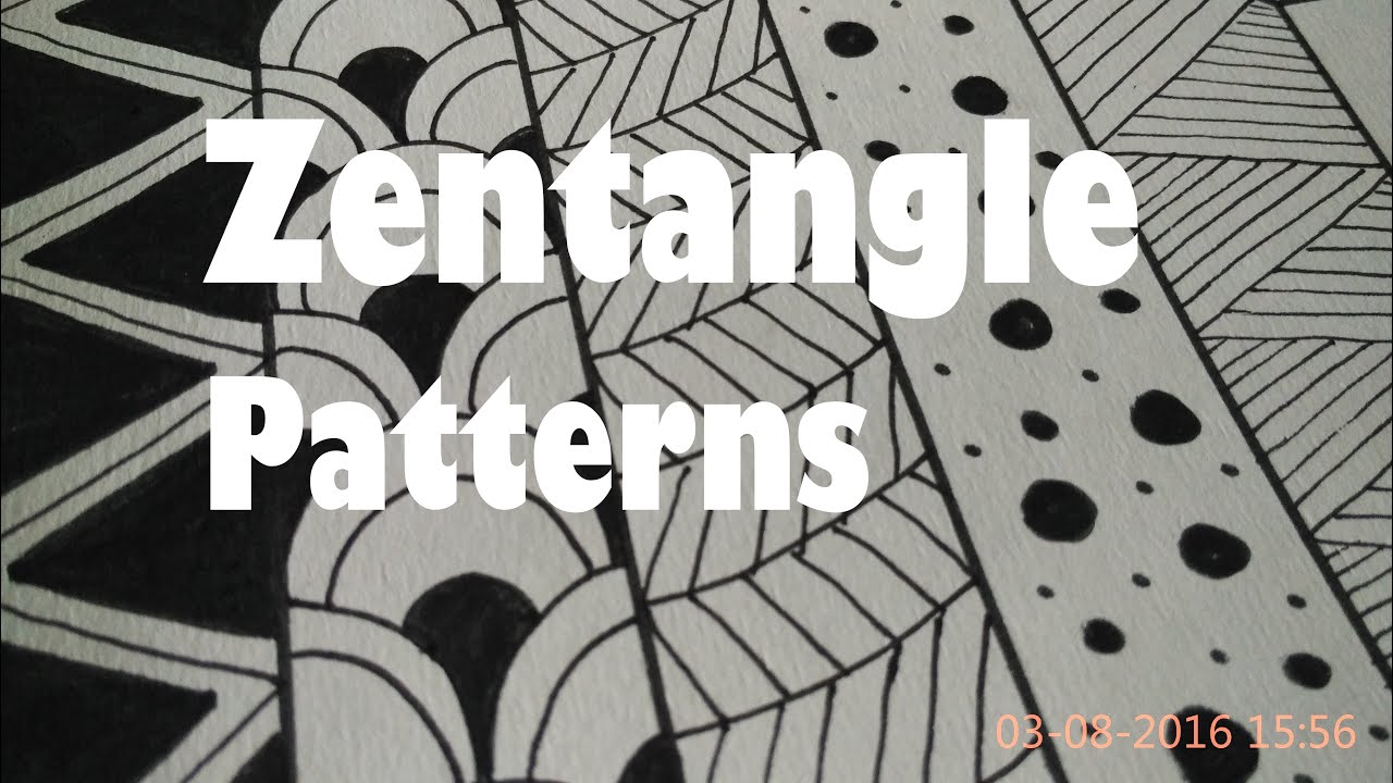 5 Easy Zentangle Patterns For Beginners How To Draw Doodle Art