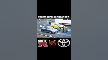 2JZ TOYOTA SUPRA VS NISSAN GT-R R35 drag race | Wait For End 🔥🥶😎💀#shorts
