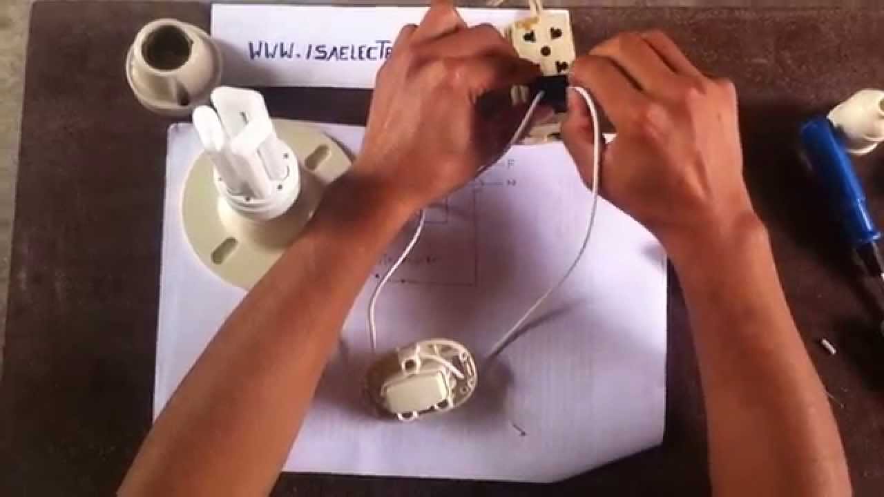 Cómo conectar un foco con interruptor simple parte 2 YouTube Cómo conectar un foco con interruptor simple parte 2 YouTube