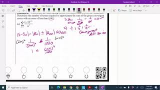 Calculus 10.10 Alt Series Error Bound Example 2a