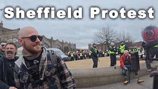 Sheffield protest outside Sheffield Station