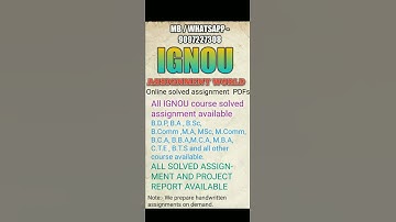 AST - 01 SOLVED ASSIGNMENT 2019 | 9097227308 | IGNOU ASSIGNMENT WORLD |