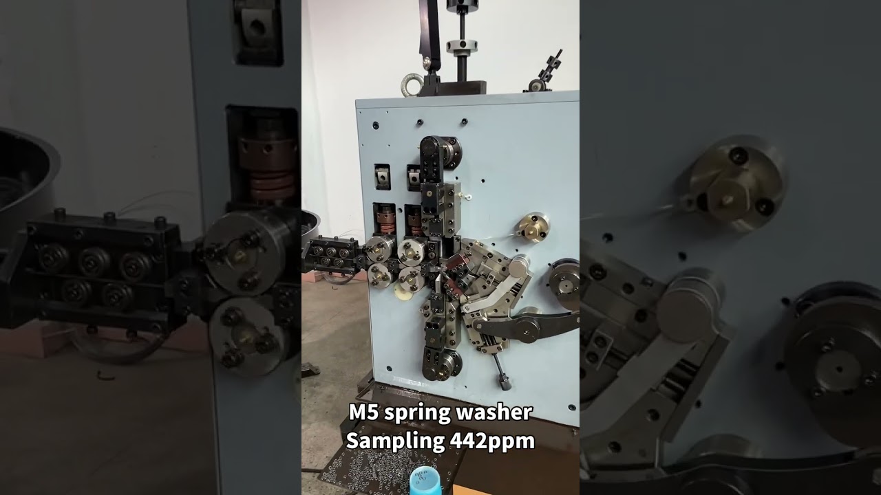 4 axis high speed M5 spring washer making machine