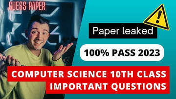 Class 10th Computer Original Board Paper 2023 Subjective  | 10 Class Computer Science Ka Paper 2023