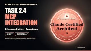 Zero to Claude Certified Architect in 3 Minutes | Task 2.4 · MCP Integration