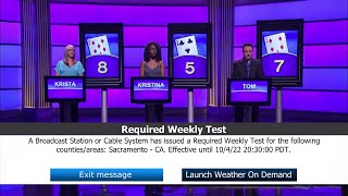 EAS Required Weekly Test (RWT) AT&T U-Verse (10/4/22) [FAKE]