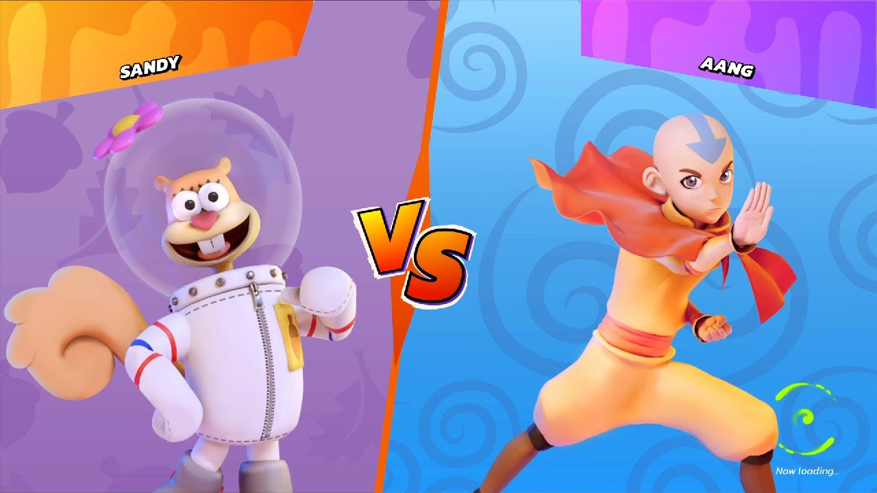 SANDY vs AANG (Lvl 9) Hardest Difficulty! (Request) Nickelodeon All-Star Brawl.