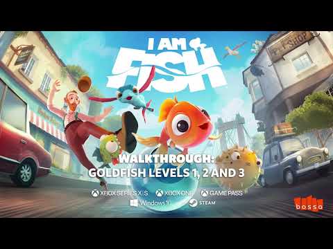 I Am Fish | Walkthrough PART 1 - Goldfish Level 1, 2 and 3 | Curve Digital