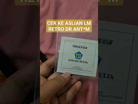 Cara Check ke Aslian LM Versi Retro Antam..disimak ya #logammuliaantam #nabungemas #antamlogammulia