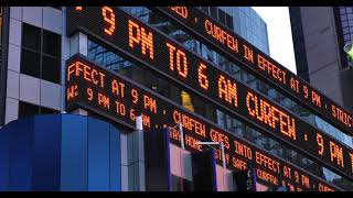 Videoblocks A Times Square Stock Market Ticker Scrolls The Reminder Anni