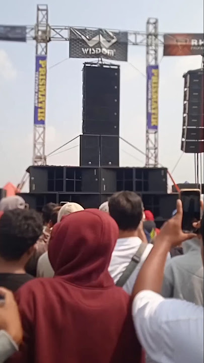 wisdom cek sound demo produk sound sistem di lapangan Candisari 2025