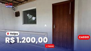 CASA COM VARANDA 1 DORMITÓRIO EM ITAIPU  I LUIS IMÓVEIS (CA9301)