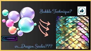Bubble technique or dragon scale technique??#resin  @glitznglitterbymichelle1