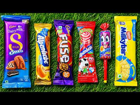Satisfying Video Asmr Unboxing GIANT Rainbow Lollipop with Yummy Sweets Chocolate and candy Cutting