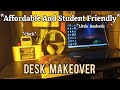 STUDY TABLE MAKEOVER✨ | AESTHETIC DESK MAKEOVER | Pinterest-inspired desk organization