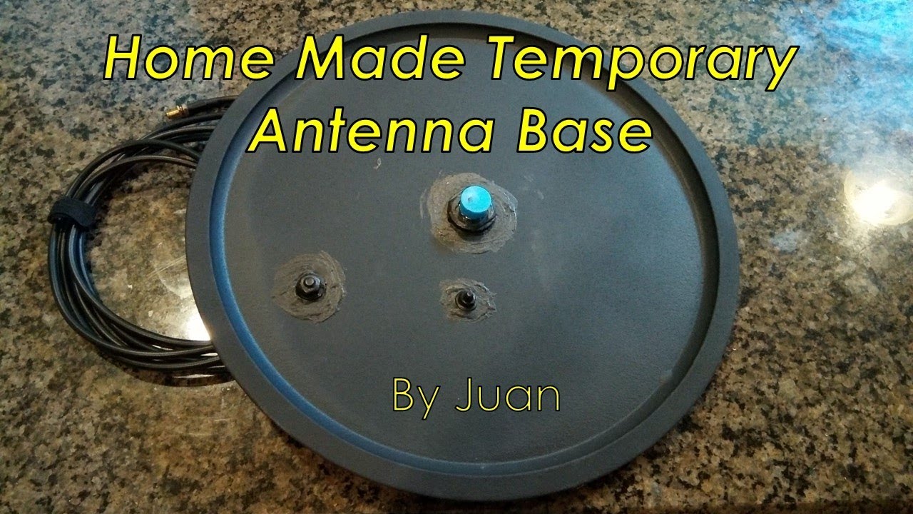 Home Made Temporary Base Antenna Using a Pizza Pan YouTube