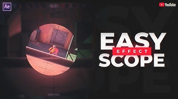 How To Create EASY 3D SCOPE EFFECT For Your Valorant/Bgmi Montage  | After Effect Tutorial