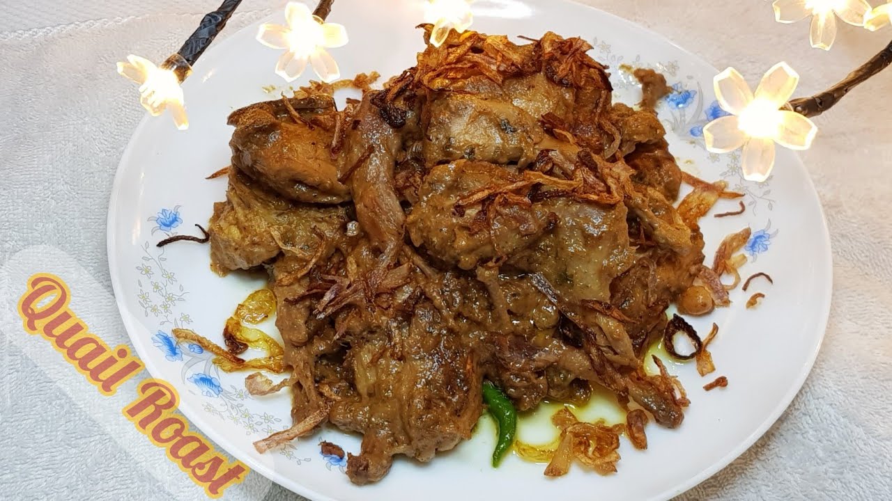 ROAST QUAIL/how to make quail roast recipe/কোয়েল পাখির রোস্ট YouTube