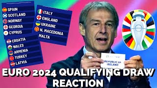 MY REACTION TO THE EURO 2024 QUALIFYING DRAW!!!