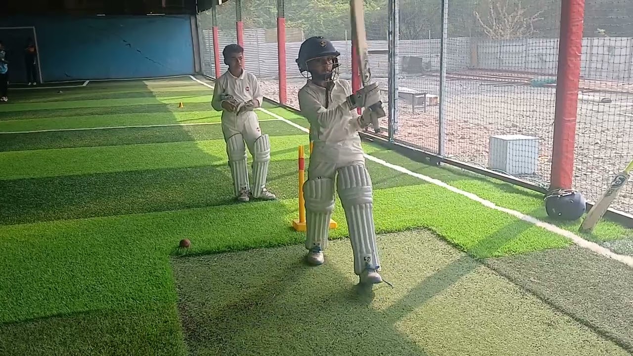 Pull Shot Practice Session  Of Advait Patil in MCA Nanded