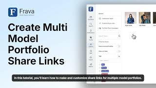 Create Multi Model Portfolio Share Links with Frava