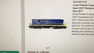 Toy Train Hall Of Fame / Train Auctions 1