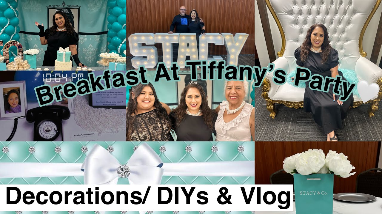 Breakfast At Tiffany's Party // 50th Birthday Party // DIY decorations