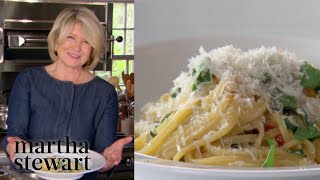 Martha Makes a One-Pot Pasta Dinner | Homeschool with Martha | #StayHome #WithMe
