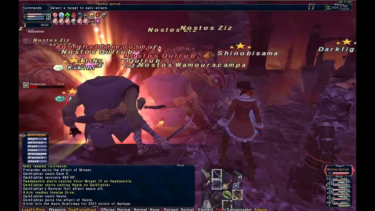 FFXI - Odyssey Seg. Farm - 1.4M gil and Blu tanking