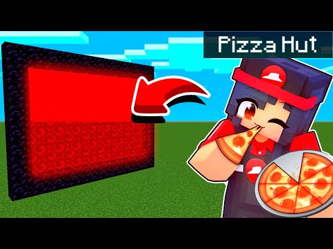 How To Make A Portal To The Aphmau PIZZA HUT in Minecraft