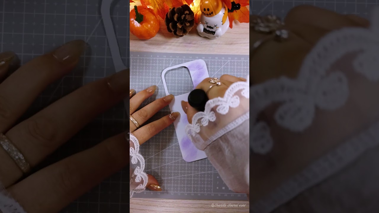 ASMR ✨DIY Phone case idea💜Magical Purple  Theme 