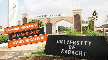how to get your graduation marksheet from karachi university I a day in #karachiuniversity
