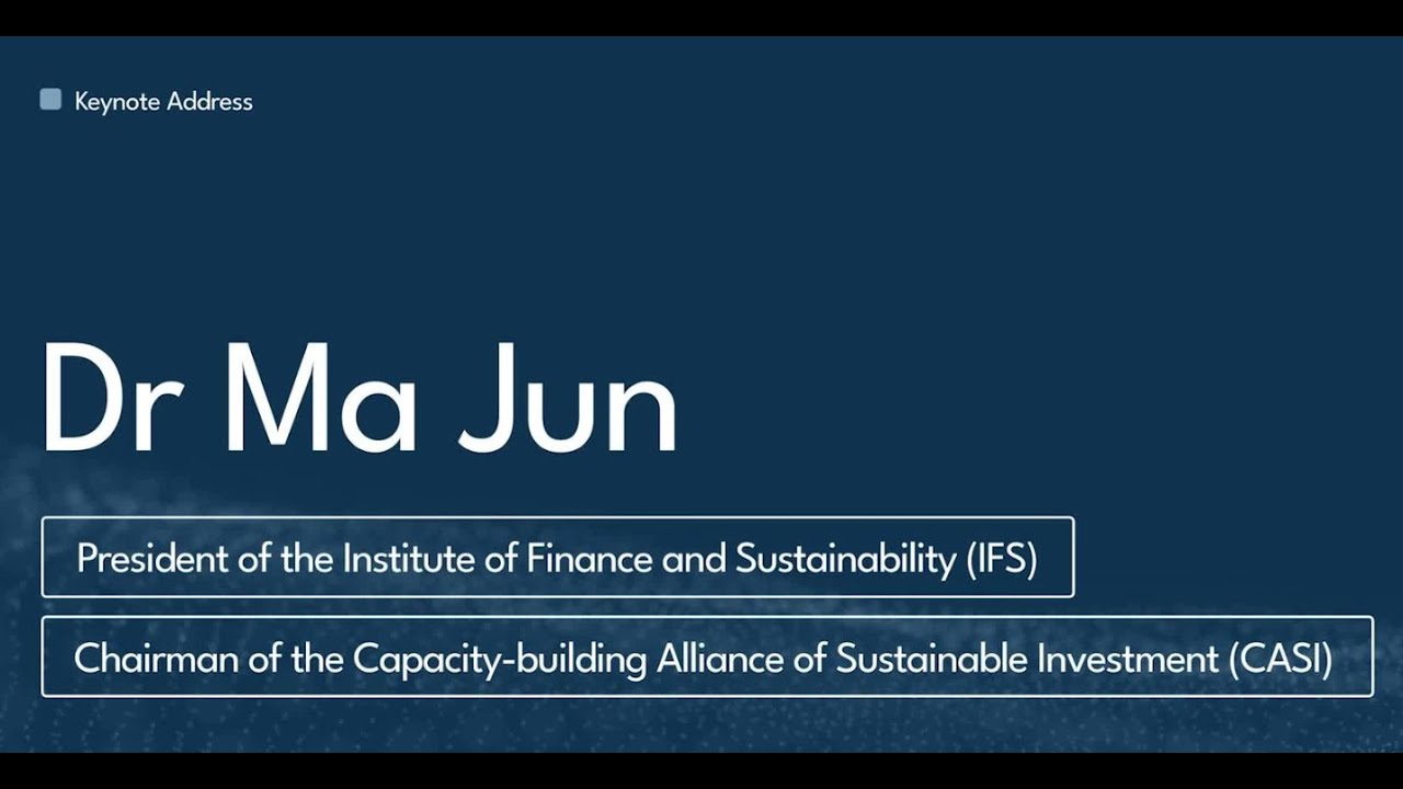 IGCC Climate Finance and Investment Summit 2025 - Keynote Address by Dr. Ma Jun