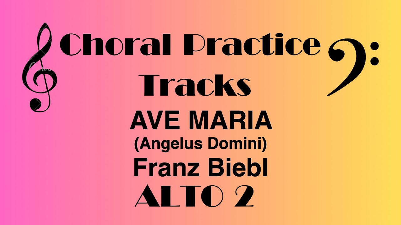 Ave Maria (Angelus Domini) ALTO 2 Franz Biebl