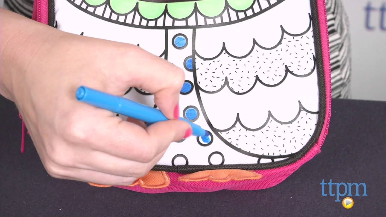 Color An Owl Lunch Bag from Alex Toys