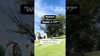 He was forced to golf 18 holes without a ball! #shorts #golf #fantasyfootball