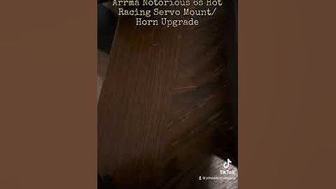 Arrma Notorious 6s Hot Racing Servo Mount And Horn Upgrade #arrma #notorious #rclife #rc #viral