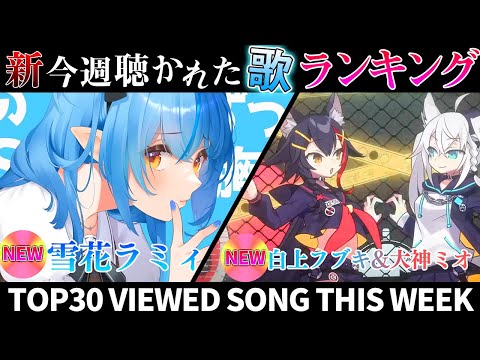 【foxwolf】ホロライブ歌ってみた週間ランキング  viewed cover song this week 2023/12/15~12/22【1年期間/1year 】【hololive】